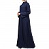 Casual front open abaya- Navy Blue Casual front open abaya- Navy Blue